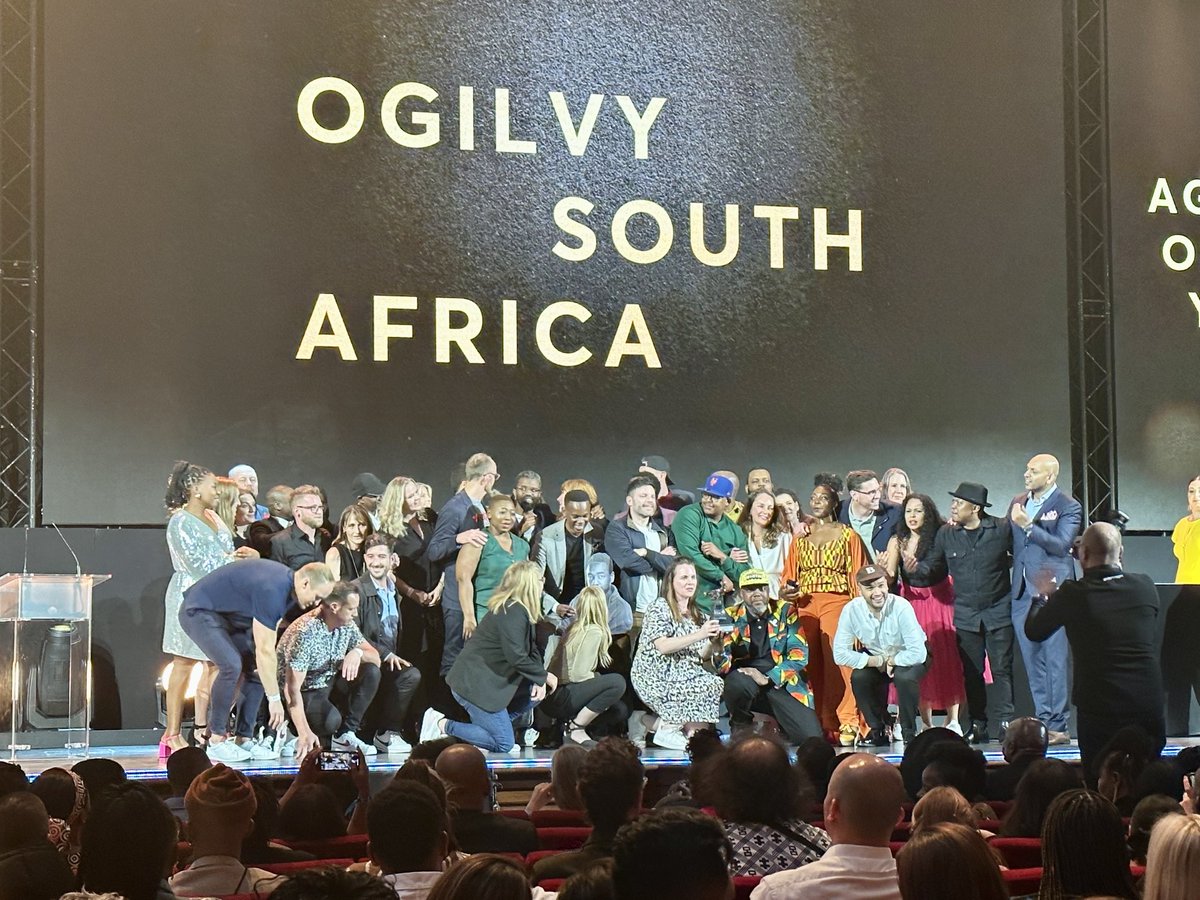 Agency of the year and regional agency of the year ⁦<a href="/OgilvySA/">Ogilvy South Africa</a>⁩ ⁦<a href="/OgilvyCT/">Ogilvy Cape Town</a>⁩ ⁦<a href="/OgilvyJoburg/">Ogilvy Johannesburg</a>⁩ BRAVO ⁦<a href="/loeries/">Loeries</a>⁩ #Loeries2023