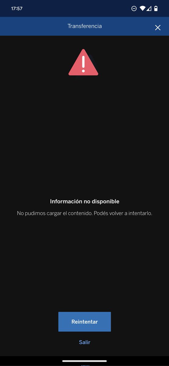 gaabrobles's tweet photo. @bbva_argentina me tienen las pelotas llenas. Siempre que necesito operar, el home banking caído o con errores falopa. Tan difícil es transferir con esta app? https://t.co/WVi7wdaByX