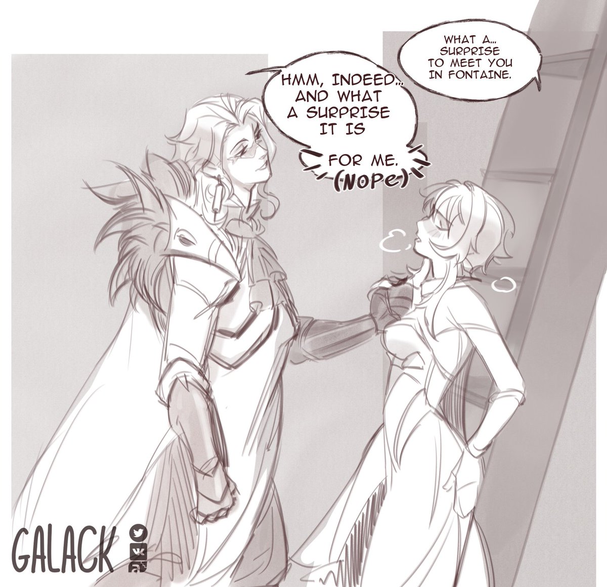 #Kinktobr2023 #kinktober #GenshinImpact #Lumine #Dottore
day 6 gloves + bonus