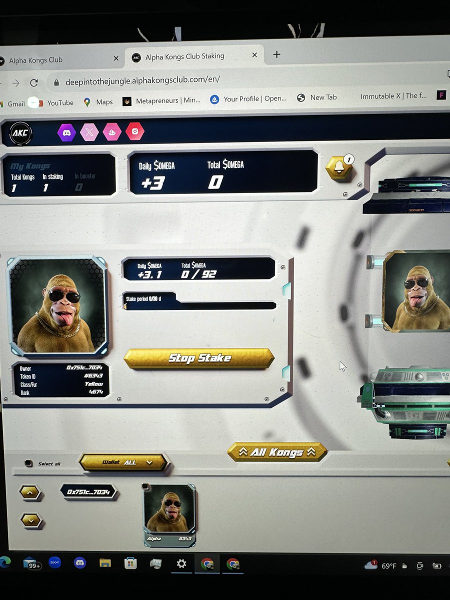 <a href="/AlphaKongsClub/">Alpha Kongs Club</a> Just staked my #AKC easy and Flawless 

Low cost and gas efficient shout out to <a href="/deployverse/">Deploy Labs</a> and the <a href="/AlphaKongsClub/">Alpha Kongs Club</a>  on a smooth deployment!

Pumped earning $Omega are u? #Tapin

#AKC #JungleJam