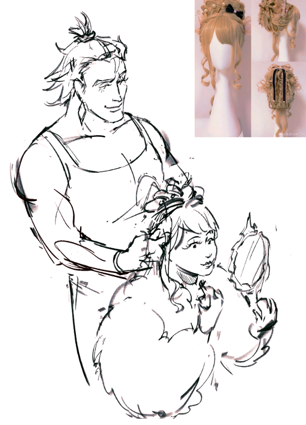 more goldenrose...im just very into the idea of people doing each other's hair n stuff its cute