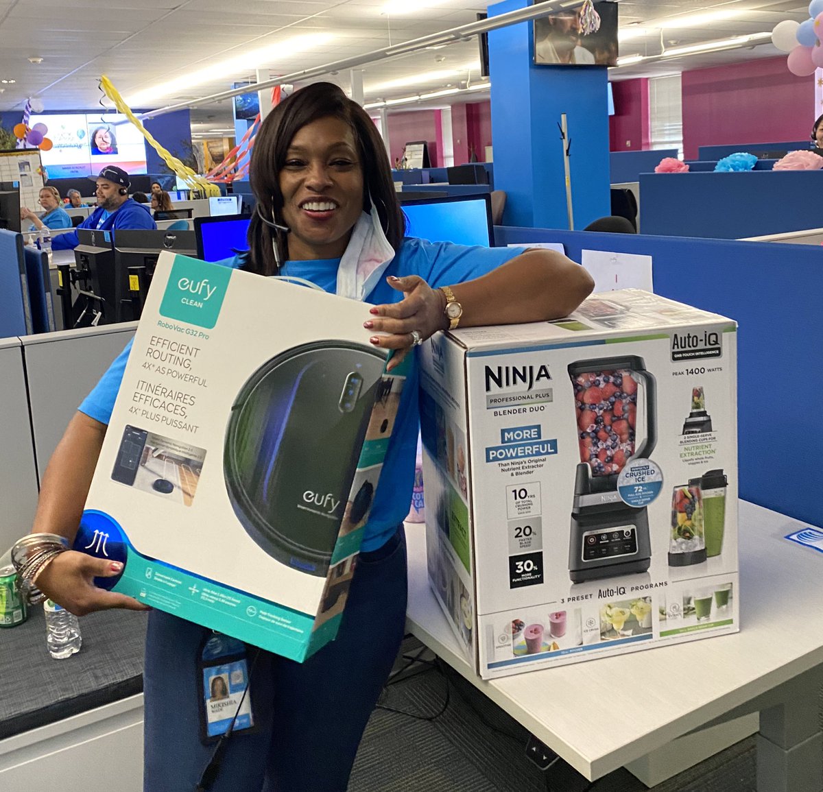 210Collectors's tweet photo. #WinnerWinner!!! 🏆 Reps won some good prizes today!! Amazon Fire Tablet, Victrola Bluetooth Record Player, Smart TV and a Robot Vacuum🤩 Thank you for all your hard work, today wouldn’t be possible without YOU! #210Collectors #SCFW2023 #LifeAtATT #MBCGoodStuff https://t.co/u0XMj7Q7pz