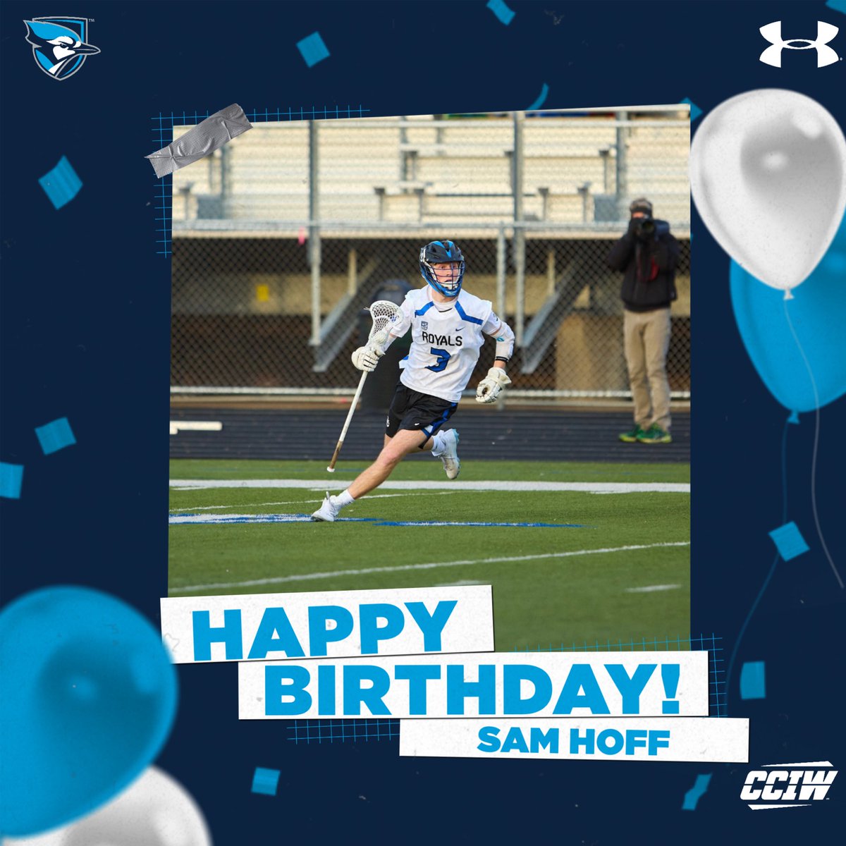 ElmhurstU_MLAX's tweet image. Happy Birthday to Junior,Austin Evans, and Freshman, Sam Hoff! Evans turns 21 and Hoff turns 19 but “feels like he’s 20” #BeDangerous #FlyJaysFly