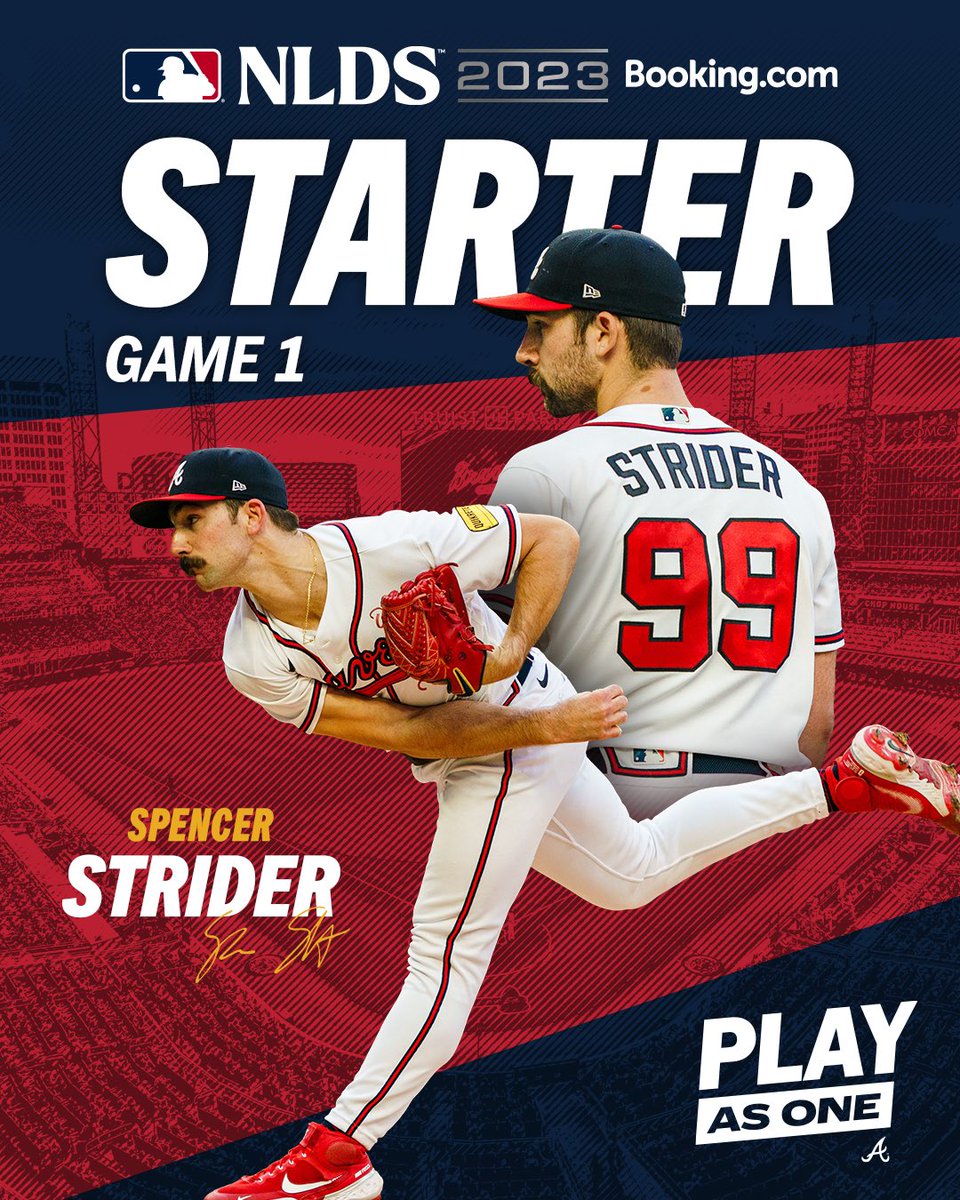Braves's tweet image. Our Games 1 &amp;amp; 2 starters. 

#AsOneATL