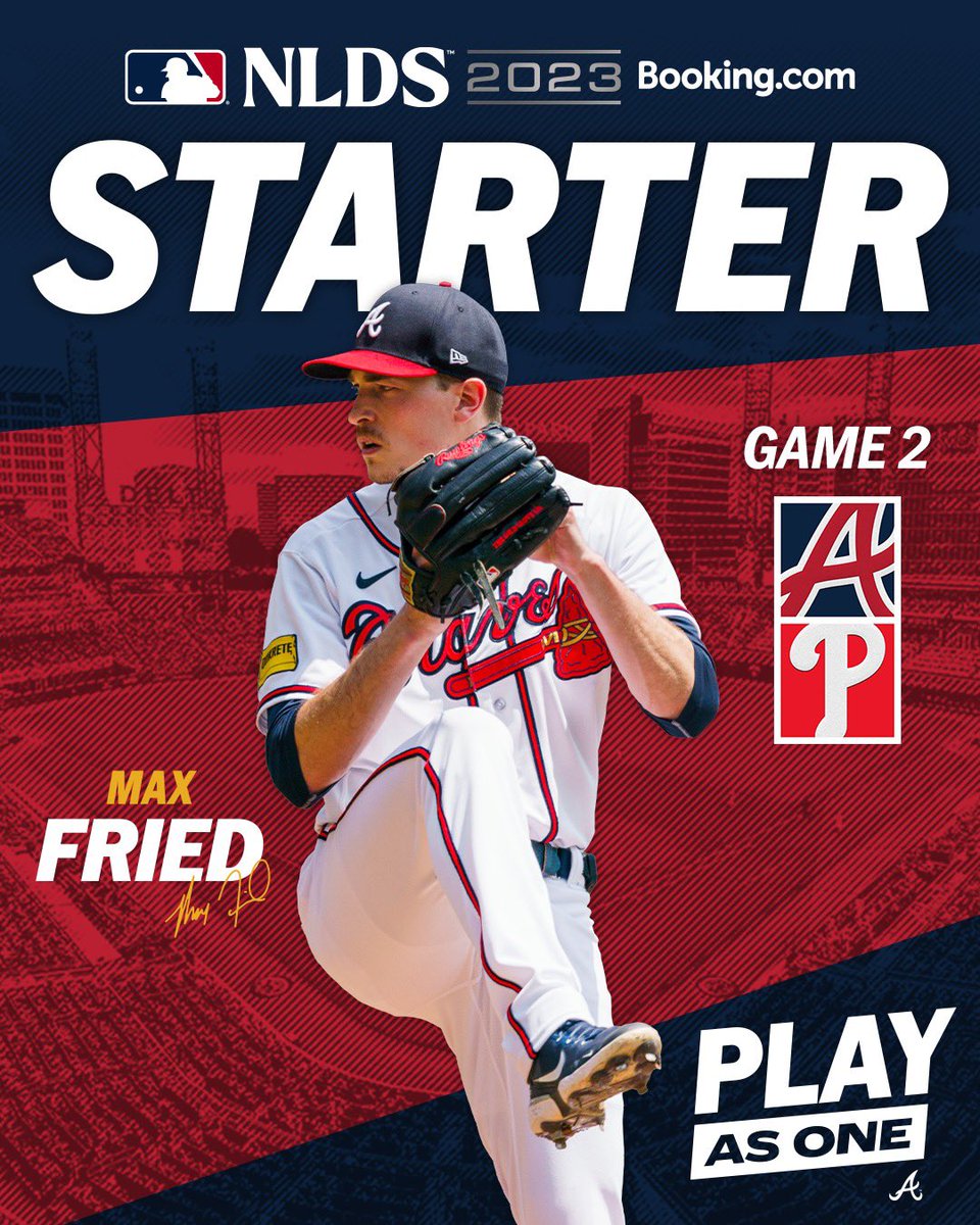 Braves's tweet image. Our Games 1 &amp;amp; 2 starters. 

#AsOneATL