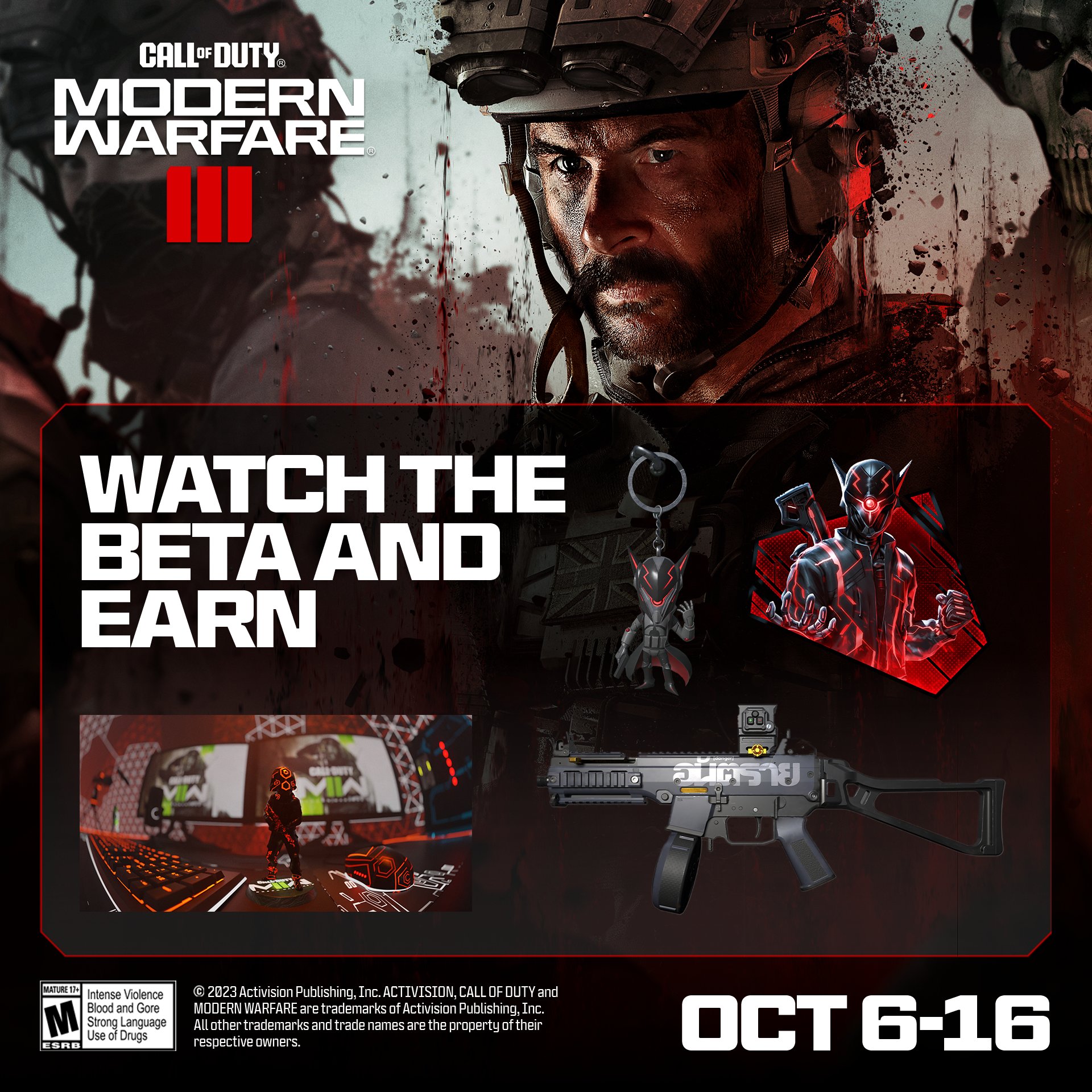 Call of Duty on X: Watch others play the #CODBeta on Twitch and earn  rewards for #MW3 The more you watch 👀 the more items 🎁 you can earn  in-game for Modern