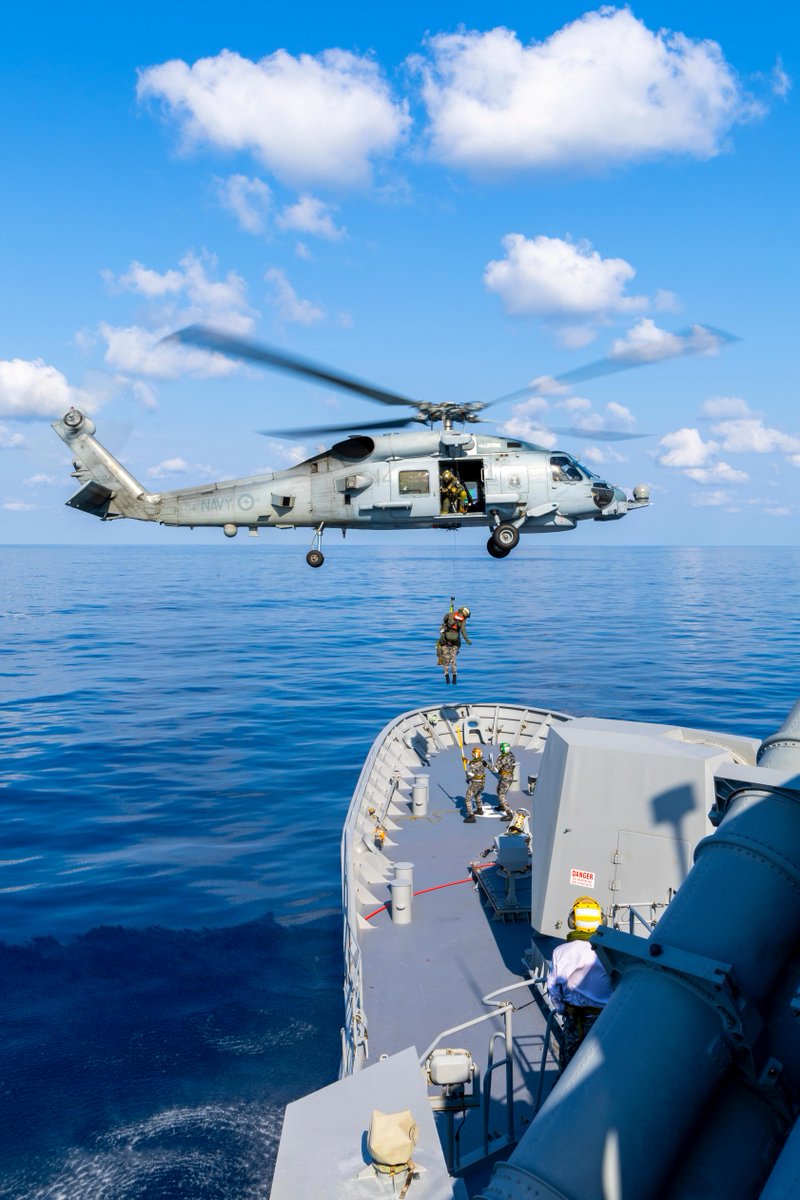 Australian_Navy's tweet photo. Practice Makes Perfect 👌
The crew of #HMASToowoomba has been conducting various training activities across multiple departments as part of the ship's Regional Presence Deployment.
📖 more: https://t.co/YWKwa6KHtd
📸 LSIS Ernesto Sanchez
#AusNavy #RPD23 #StrongerTogether https://t.co/Evr1nH2Ypp