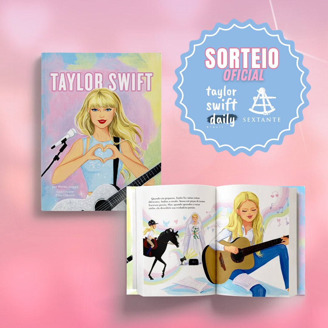 tswiftdailybr's tweet photo. 📷 | SORTEIO LITERÁRIO 

Em parceria com @sextante, estamos dando a você, a chance de ganhar este incrível livro ilustrado! ✨

Em "Taylor Swift", de Wendy Loggia e Elisa Chavarrie, você terá em suas mãos uma pequena biografia que resume os momentos mais importantes da nossa loirinha favorita.  
 
REGRAS: Siga @tswiftdailybr e @sextante, curta e reposte este tweet. Não se esqueça de marcar um amigo que ama ler para participar! 😉

RESULTADO: 11 DE OUTUBRO ÀS 18H NESTE PERFIL.