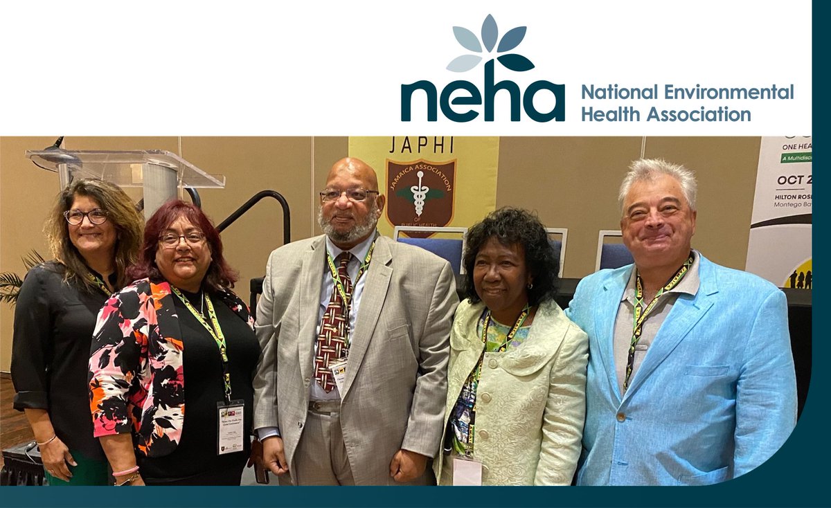 nehaorg's tweet photo. Five of our past presidents spoke at the Jamaican Association of Public Health Inspectors/International Federation of EH One Health conference in Montego Bay this week. Experts spoke on diverse issues such as H5N1, Guinea Worm, and the unintended consequences of pesticide use. https://t.co/4IHegsfKrE