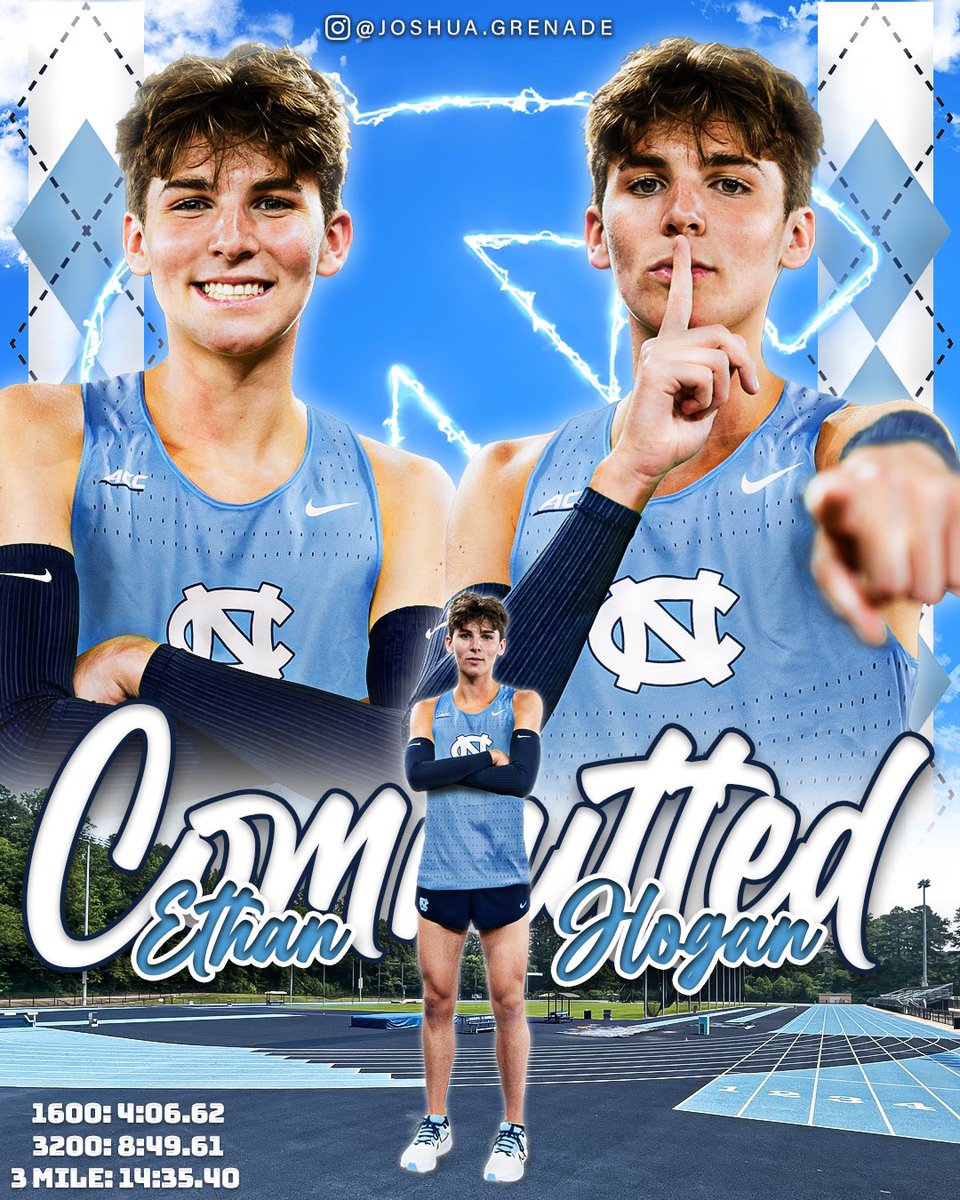 Excited to announce that I am continuing my athletic and academic journey at the University of North Carolina! I want to thank my family, friends, and everyone who supported me throughout this journey. I can’t wait to take the next step in my running career at Chapel Hill!🐏