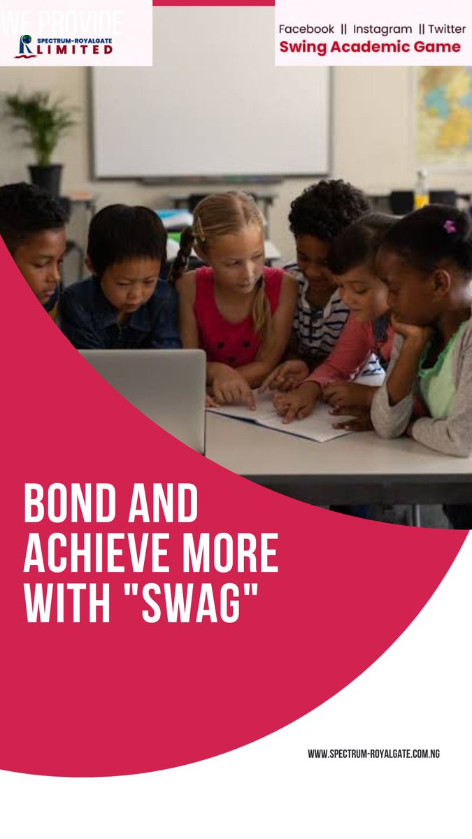 #SWAG, a learning tool for academic bonding of students.
#Watchout #Swaglearninginnovation #Swingacademicgame(SWAG) #Swagboard #Swagapp #Swagchampionship #learningmadeeasy #Comingsoon.