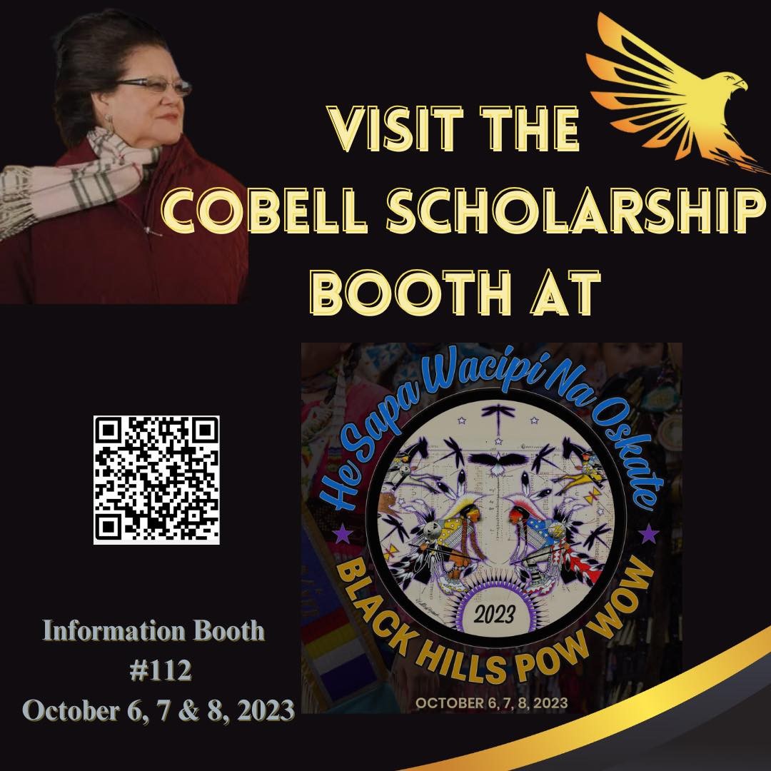 CobellScholars's tweet photo. If you're in the area, come visit the Cobell Scholarship booth this weekend at the Blackhills Pow Wow, October 6-8.
See you there! 

#CobellScholars #IndependenceDay #NativeStudents #IEI #NativeScholarships #NativeScholars #IAmIndigenious #Indigenous https://t.co/LuJXhkuQWd