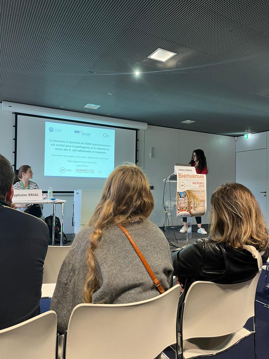 borde_celine's tweet photo. It was a pleasure to participate with my co-workers in the #Microbes2023 congress organised by the #SFM. A big thanks to the organizing committee for this great opportunity to present our work and to all for sharing. https://t.co/vKxB7U5D0b