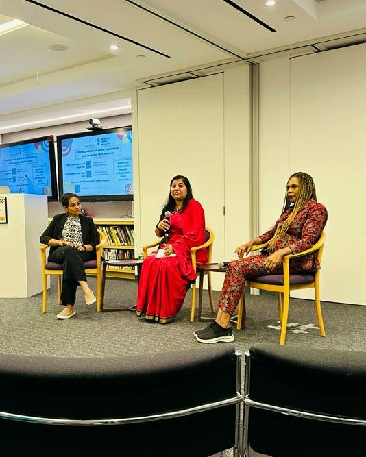 The panel discussion moderated by Dr Suzanne Petroni, principal and owner of Gender Equality Solutions, was about how "investing in local civil society organizations leads to positive SRHR outcomes".