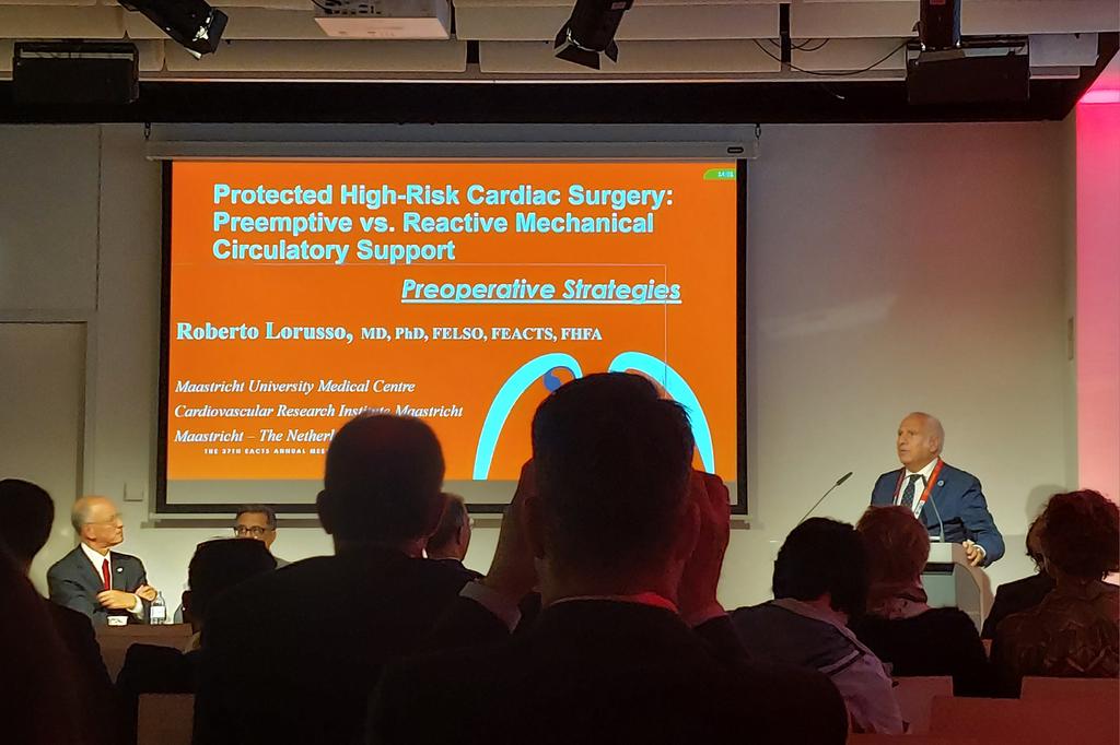 Changing the paradigm of short-term MCS in cardiac surgery: from rescue support to pre-emptive and planned strategy for "protected cardiac surgery".

Let's avoid the fire instead of calling the firemen when it is too late! <a href="/EACTS/">EACTS</a> <a href="/ELSOOrg/">ELSO</a> #EACTS2023 #ECLS #ECMO #Impella