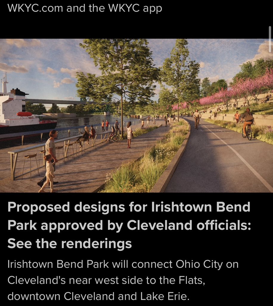 Irishtown Bend Park (@irishtownbendpk) on Twitter photo Thanks to <a href="/wkyc/">WKYC 3News</a> for the chat today about the future Park plans! We’re so excited to see everything coming together as we build a world class park along the Cuyahoga. Hear from project partners <a href="/cleveLANDstudio/">cleveLANDstudio</a> & @ohiocitytweets here: wkyc.com/article/news/l… Thanks to <a href="/wkyc/">WKYC 3News</a> for the chat today about the future Park plans! We’re so excited to see everything coming together as we build a world class park along the Cuyahoga. Hear from project partners <a href="/cleveLANDstudio/">cleveLANDstudio</a> & @ohiocitytweets here: wkyc.com/article/news/l…