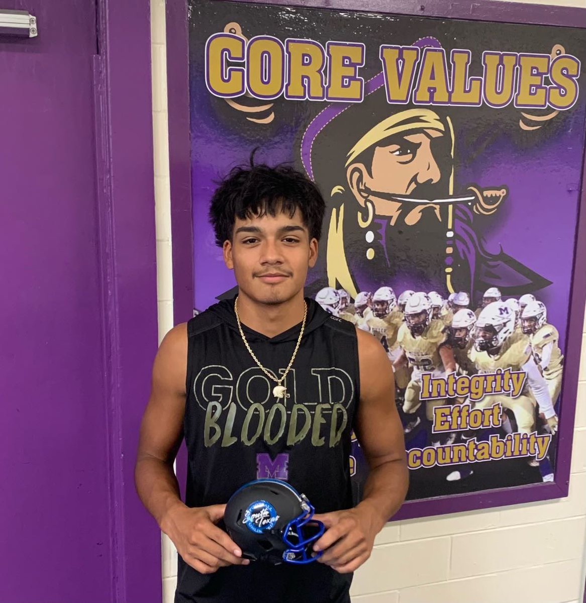 Thank you <a href="/STFUnltd/">South Texas Football Unlimited🏈</a> for this helmet and award sticker! I am truly honored and blessed to receive this individual award and share the accolades with my teammates! None of this would ever be possible without them and their daily efforts supporting me a person and player!