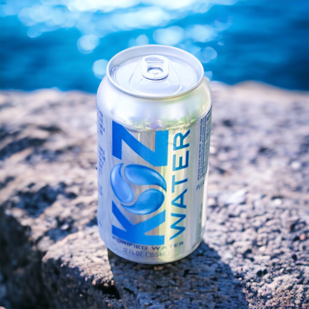 Say goodbye to single-use plastic bottles and hello to the better choice ♻️🌊 @kozwater 

#KozWater #GoldenGrail #goldengrailbeverages #koz #sustainability #Cannedwater #ecofriendly #recyclablepackaging