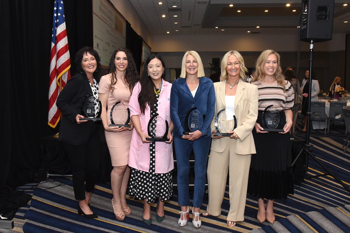 Congrats to the 2023 WIB Award Winners:
Jennifer Tseng, M.D., City of Hope OC
Heidi Zuckerman, OCMA
Brieane Olson, Pacsun
Kathy Hogan, Primary Freight Services
Mandy Fry, Z Supply, LLC
Antoinette Naddour, JPMorgan Chase “Women on the Move”      Award: Veterans Legal Institute