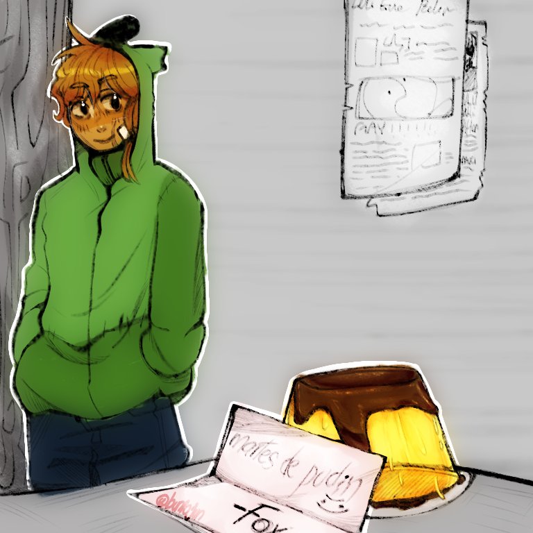 buniojun's tweet photo. Día 6: Pudín 🍮

Fox siempre le trae pudín a Springtrap 

#fnafhstober2023 #fnafhs #springtrap #foxtrap https://t.co/AtApJK7XBC