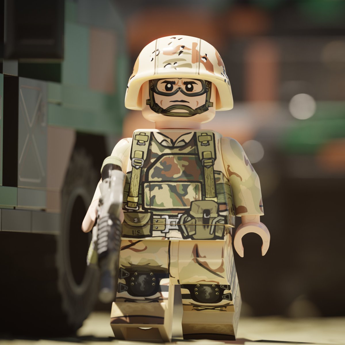 【なにわのアッキー】brickmania湾岸戦争米軍海兵隊ミニフィグ5体 Brickmania Toys on X