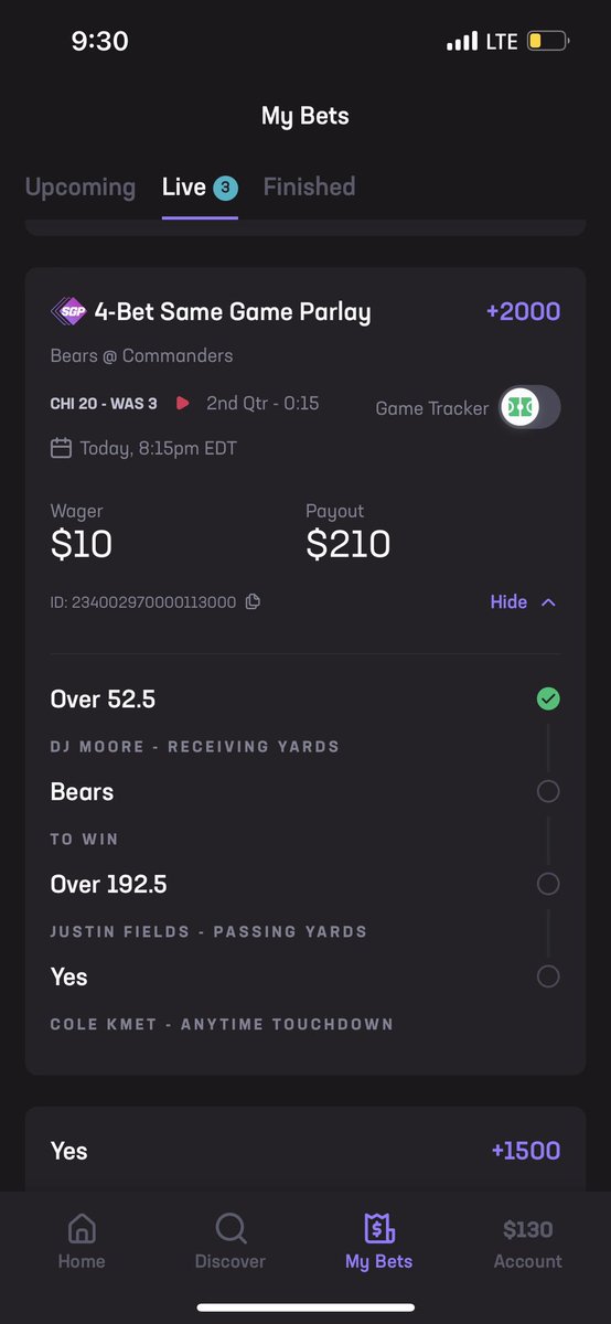 LambdaLocks's tweet photo. Forgot to post my picks before NFL game last night
DJ Moore First TD to win $460 ✅
Bears 1st Half Spread ✅
Bears +6.5 ✅
Bears ML ✅
#lambdalocksmith
#fordick
Hit this parlay as well: https://t.co/fsLxCiXpjf