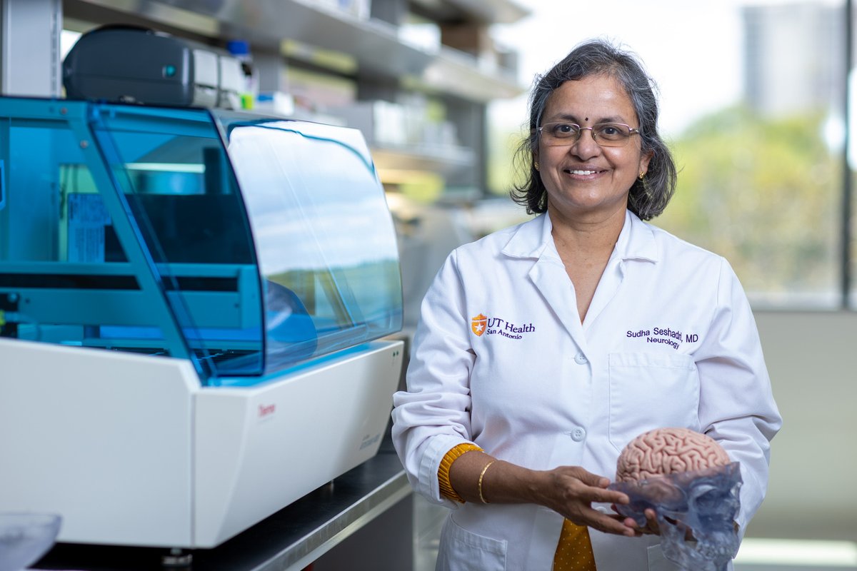 UT Health San Antonio (@uthealthsa) on Twitter photo Thank you to <a href="/SanAntonioWoman/">San Antonio Woman Magazine</a> for highlighting the impressive work and accomplishments by Sudha Seshadri, MD — a UT Health San Antonio neurologist and founding director of the Glenn Biggs Institute for Alzheimer’s and Neurodegenerative Diseases. Read more: bit.ly/3LQFL5F Thank you to <a href="/SanAntonioWoman/">San Antonio Woman Magazine</a> for highlighting the impressive work and accomplishments by Sudha Seshadri, MD — a UT Health San Antonio neurologist and founding director of the Glenn Biggs Institute for Alzheimer’s and Neurodegenerative Diseases. Read more: bit.ly/3LQFL5F