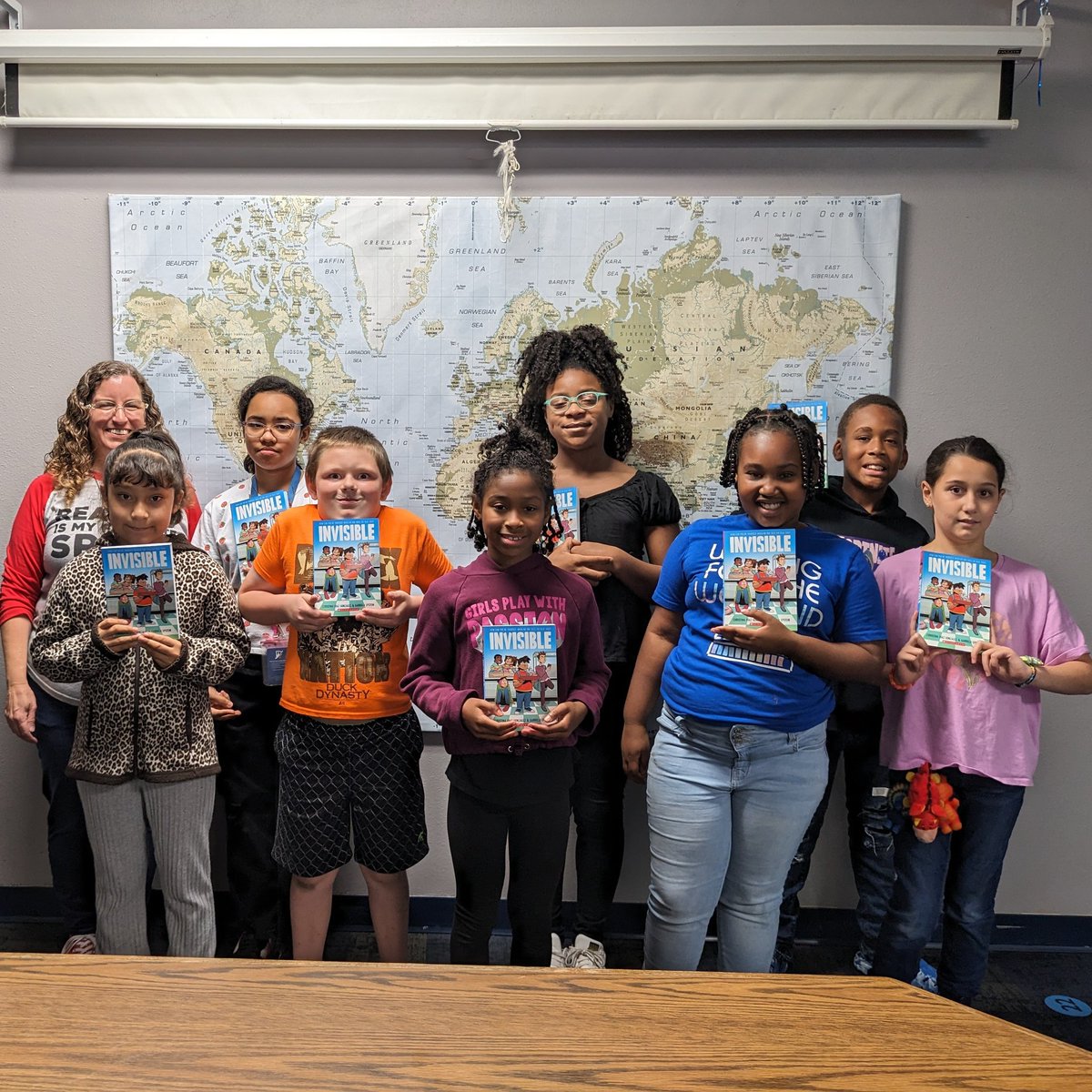 The 4th and 5th Grade Library Book Clubs finished up Thirst today. We all enjoyed getting to know Minni and learned so much about the struggles of many just to have clean water. 
Now it is on to Invisible! #TomasRiveraElem #ChristinaDG #VarshaBajaj #DentonISDLib