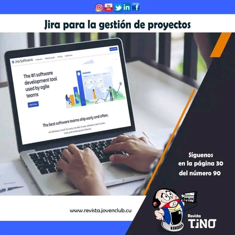 Revista Tino te presenta hoy:Jira para la gestión de proyectos.
Síguenos en este enlace.👇
revista.jovenclub.cu/jira-para-la-g…
#jovenclubcuba 
#revistatino 
#revistatinocomunica #JovenClubTeConecta