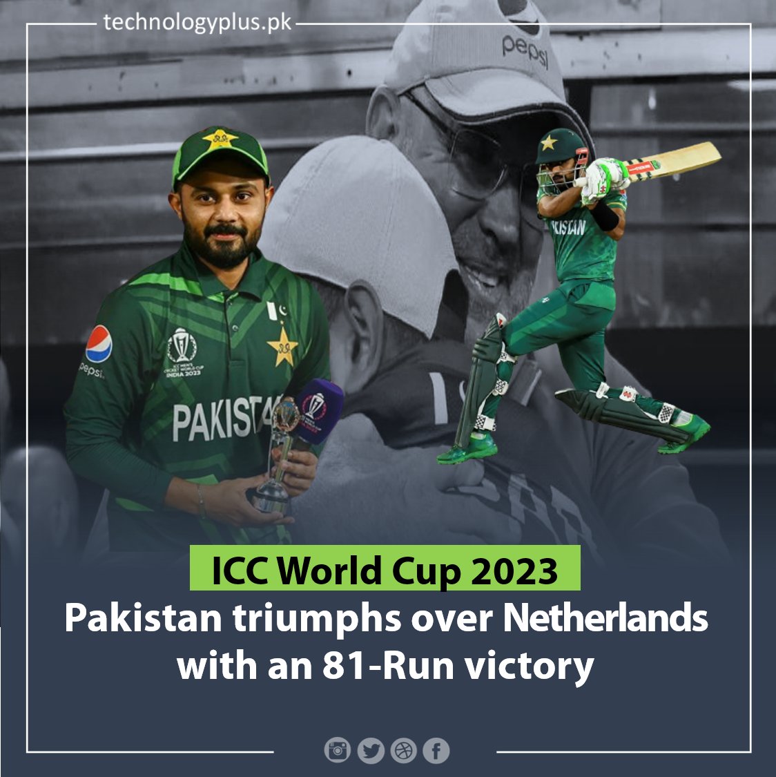 #ICC_World_Cup_2023

#Pakistan triumphs over #Netherlands with an 81-Run victory

#PakistanVSNetherland