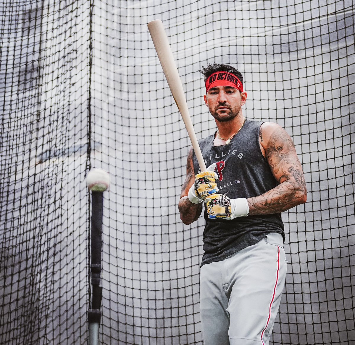 Phillies's tweet photo. Locked in 🔒 https://t.co/17wGGZ4Xoi