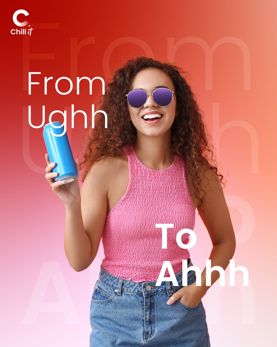 From room temperature to icy refreshment.
From waiting to instant chill.
From waste to sustainable coolness.
From Ughh to Ahhh with Chill it.

#ExtraColdDrinksInSeconds