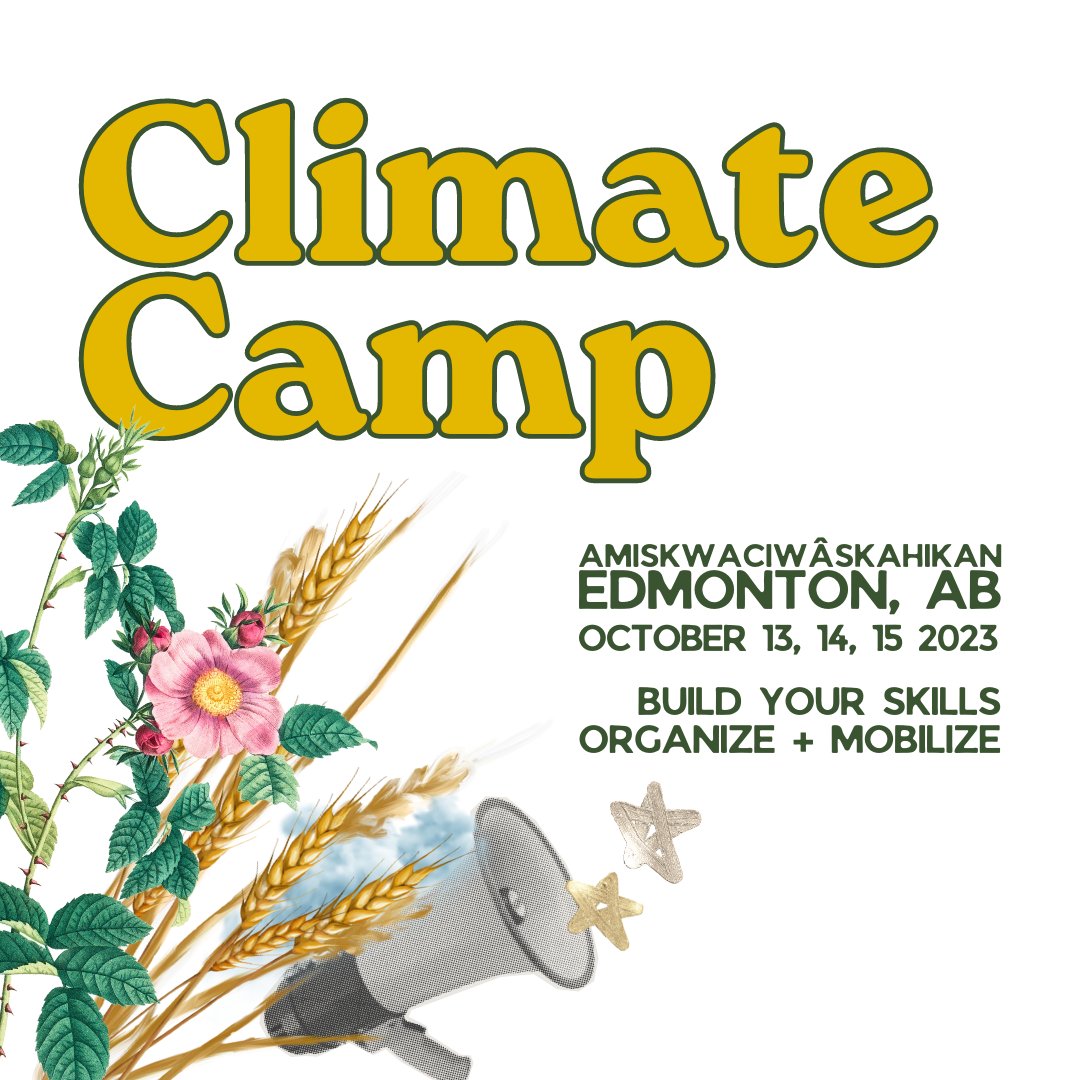 This platform is dead but you know what isn't? Genuine human connection at #climate camp! Spots still available. Register here: docs.google.com/forms/d/e/1FAI… #yeg #yegcc #yyc #yyccc #ableg #abpoli