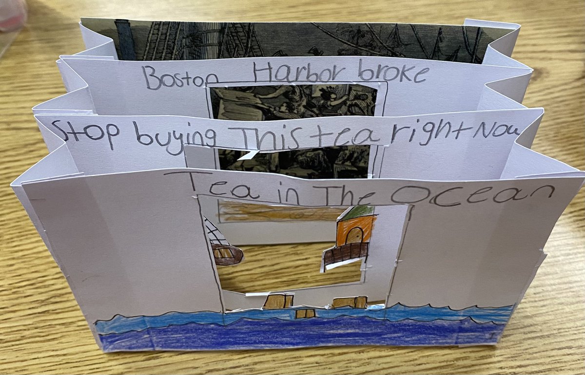 Another successful Demonstration of Learning Day at <a href="/PSEelementary/">@powderspringsES</a>. My students NEVER cease to amaze me. No matter how high I set the bar, these rockstars are reaching it. 😍 Haiku tunnel books to represent events leading to American Revolution