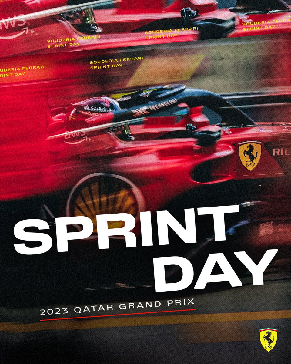 ScuderiaFerrari's tweet image. Who knows what’s going to unfold today. What we do know is we’re ready for whatever comes our way 💪

#QatarGP 🇶🇦  #F1