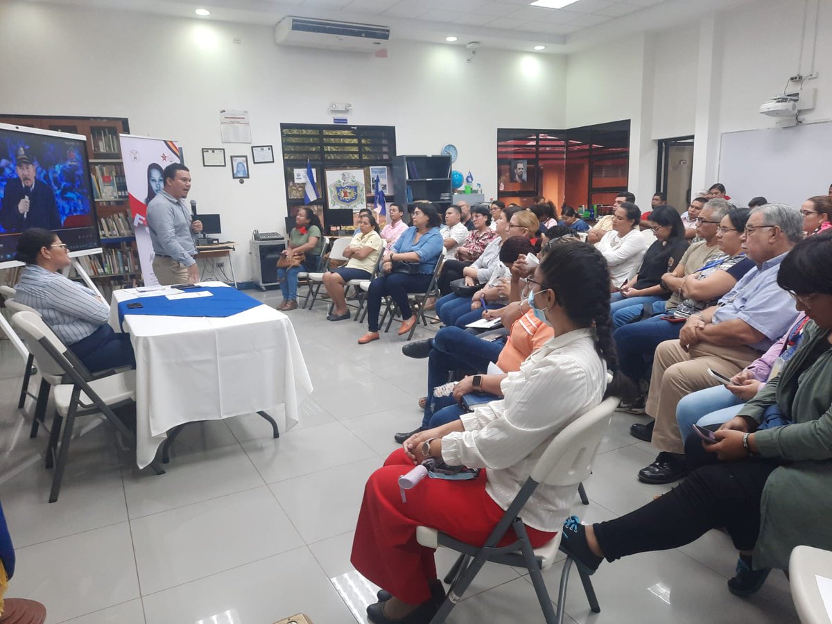 🇳🇮🔴⚫ Este viernes 06 de octubre se realizó la II Asamblea de Militantes Sandinistas miembros de la Unidad de Victoria (UV) Mildred Abaunza Gutiérrez.

El encuentro se realizó en el Centro de Difusión de las Humanidades (CDIHUM).