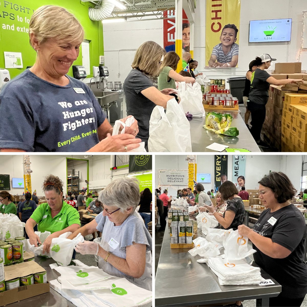 Earlier this week volunteers, Every Meal supporters, and staff participated in our 13th Anniversary Party Packing Palooza! 

Couldn't make it and want to pack food with us? Check out our packing events and sign up at: hubs.ly/Q024Hdg10