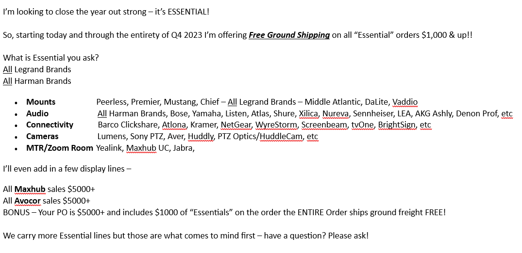Looking to finish Q4 2023 Strong, check out my promotion!