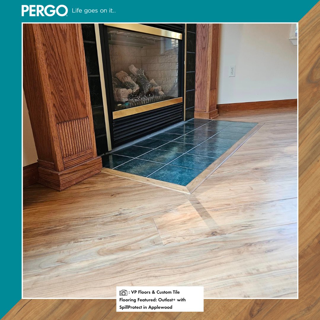 pergo's tweet image. We love how perfectly #Outlast+ fits in this space, almost as if it was always there! VP Floors &amp;amp; Custom Tile did a beautiful job on this installation.

💻: bit.ly/3RLHv46

#Pergo #waterproof #transformation #newfloors #livingroom #homedesign #homedecor