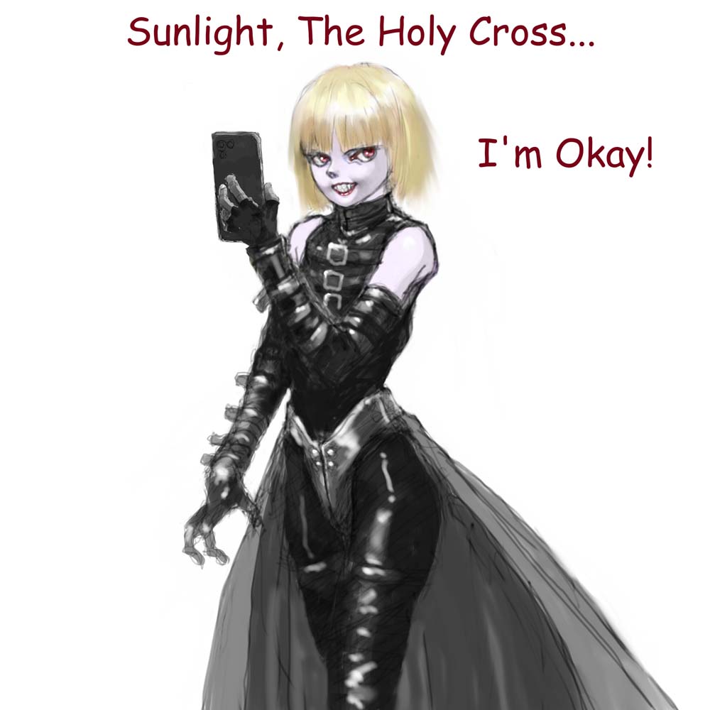 普段は清純な聖歌隊の一員。時々邪悪な吸血鬼。
Ordinary, he is a member of church choir like an angel.
Sometimes, he is an evil vampire.
「先輩、ヴァンパイアなんかいないと思いますよ」
「そうかなぁ…」
(誰かこんなホラー映画作ってくれないかな…🤔) 