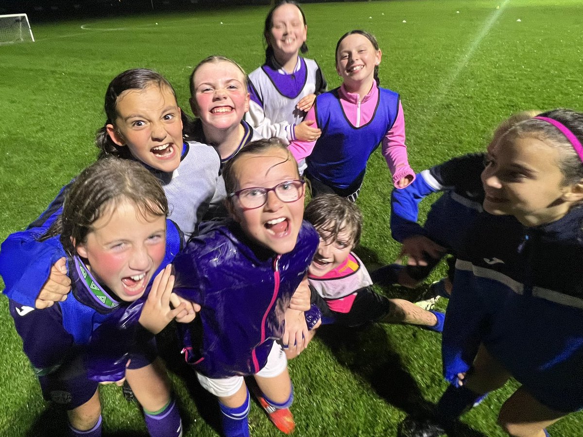 ColdstreamGirls's tweet image. Rain? What rain? The wet and wild U12 girls at training 💙