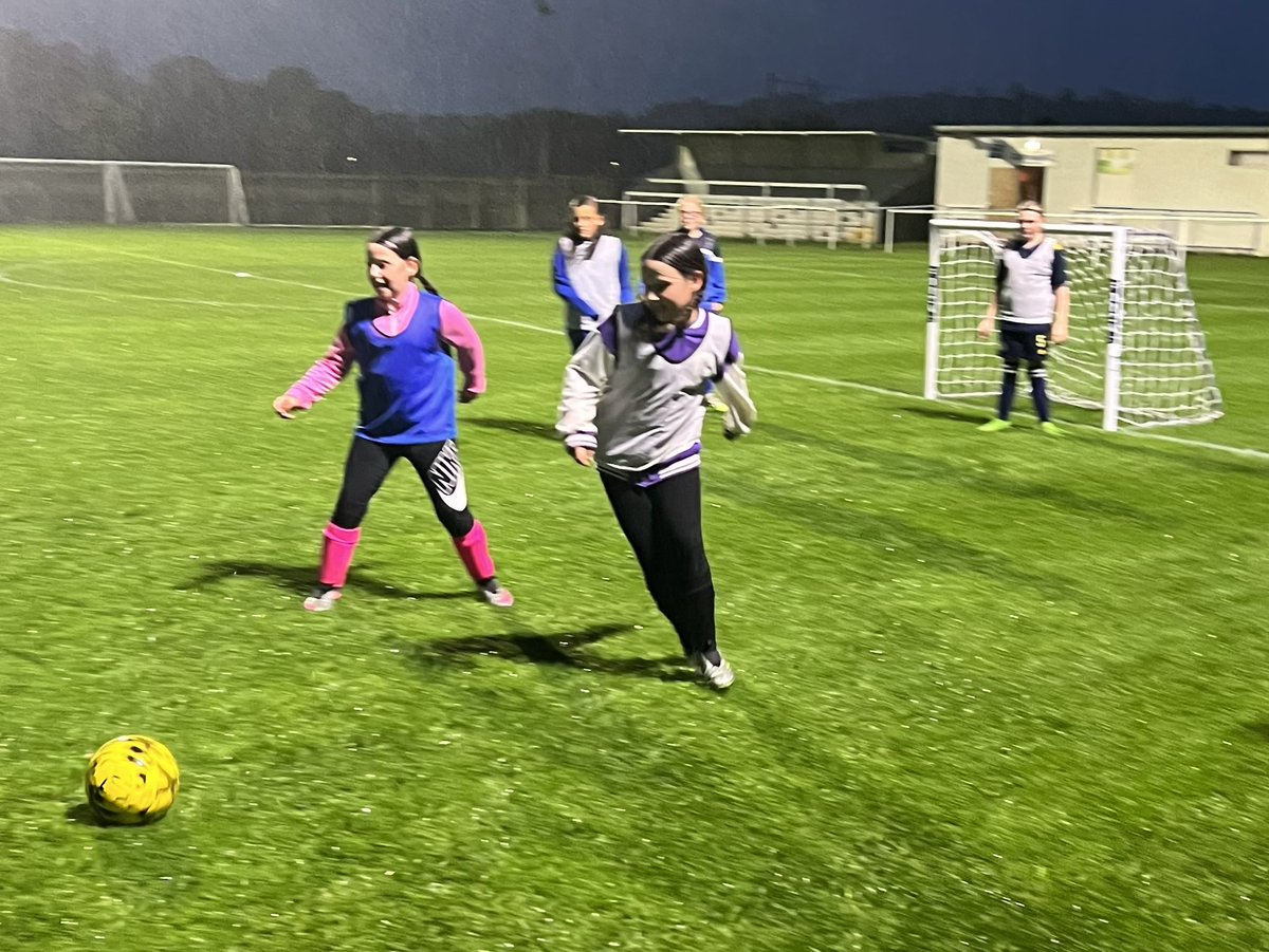ColdstreamGirls's tweet image. Rain? What rain? The wet and wild U12 girls at training 💙
