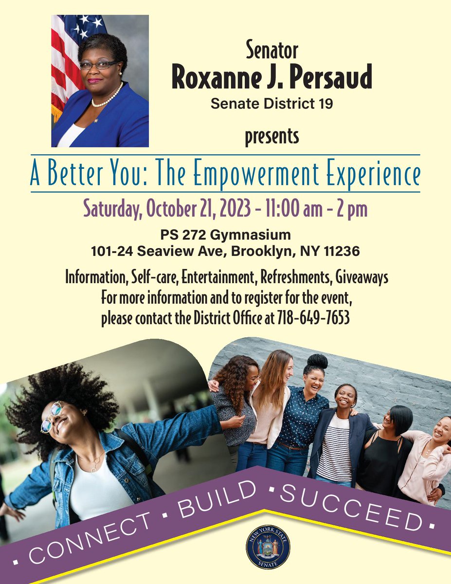 SenatorPersaud's tweet photo. Join us at our annual Domestic Violence Awareness event; A Better You: The Empowerment Experience.
Saturday, October 21, 2023
#SD19
#freecommunityevent
#EmpowermentMatters
#AwarenessMatters https://t.co/Vnf9GGzYof