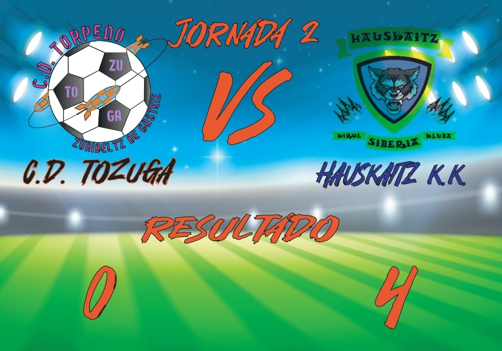 COPA REGIONAL FEMENINO

RESULTADO:
⚽ JORNADA 2
🎽 CD TOZUGA 0 - <a href="/HauskaitzKluba/">Hauskaitz</a> 4

#CopaRegionalFemenina, #temporada20232024, #TorpedoFemenino, #Familia, #Orgullo, #Esfuerzo, #Superación
#GoazenTorpedo