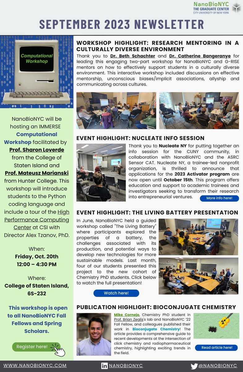NanoBioNYC at CUNY Graduate Center tweet media