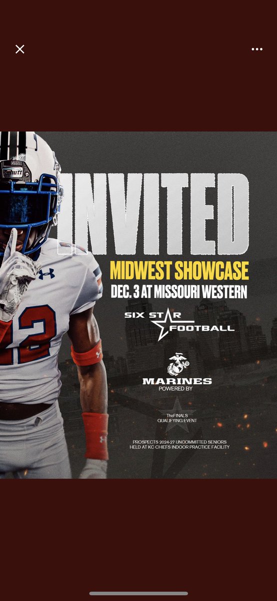 Thanks for the invite <a href="/6starfootballNE/">Six Star Football | NEBRASKA</a>
