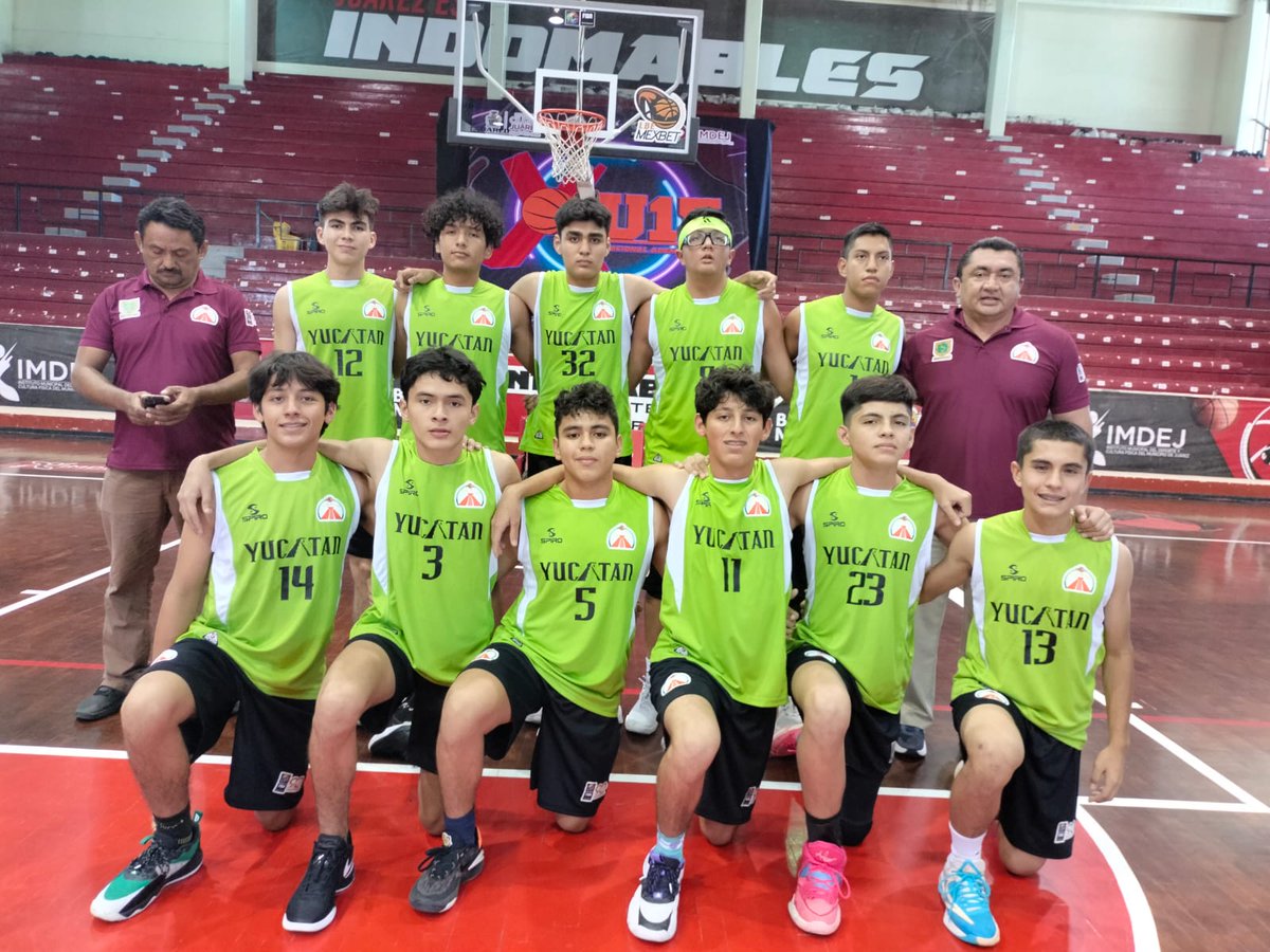 Universo_Dep's tweet photo. #basquetbol | Selección Yucatán U15, dirigida por Víctor “Kisho” Medina Hernández y asistida por Willy Efraín Méndez Batum. @ademeba_oficial https://t.co/RtoYMsPeIy