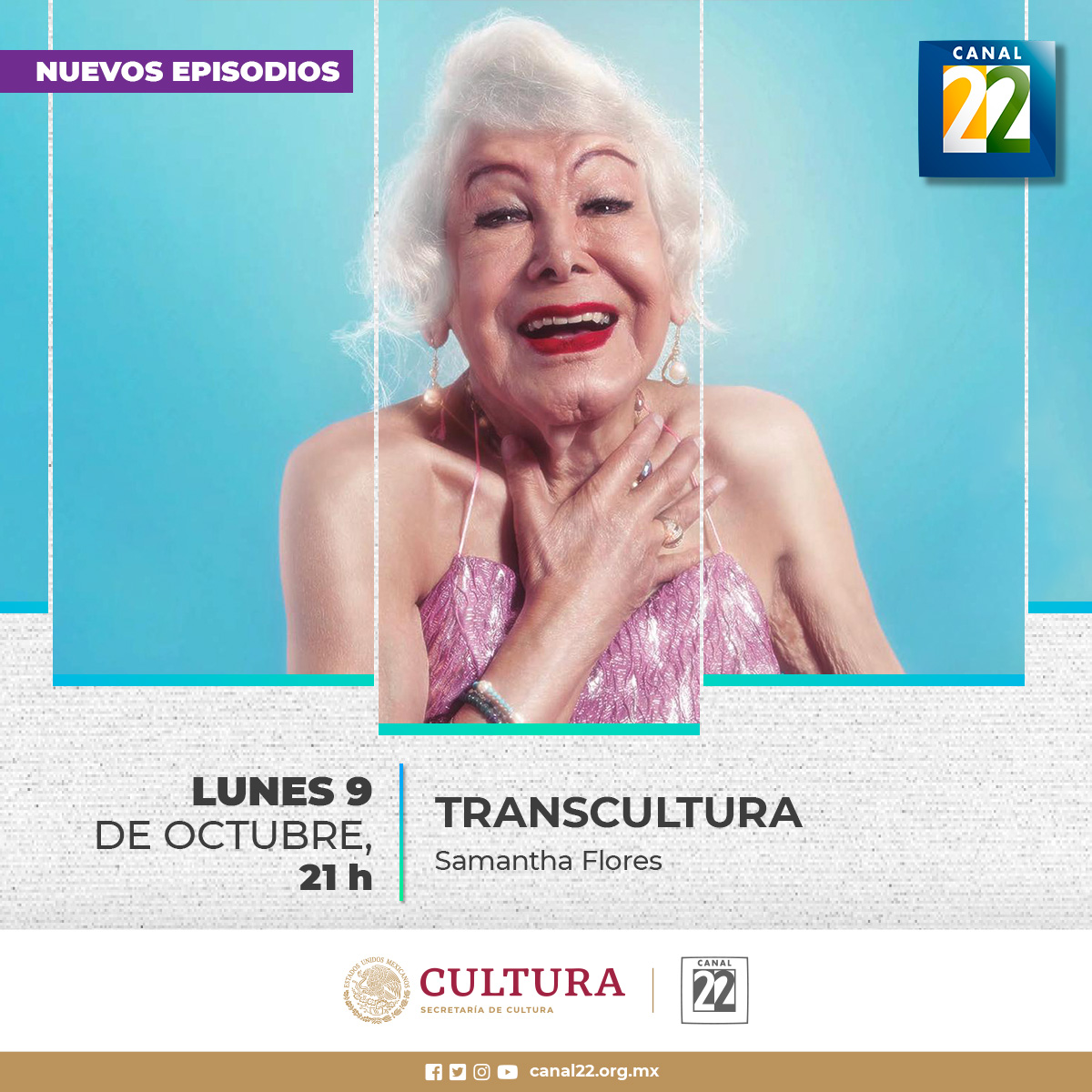Canal22's tweet image. Disfruta de la programación del día de hoy:

🏆#ProduccionesDestacadas
🕟18:00 h
🎞#Marquesina
🕟19:00 h
🏳️‍⚧️#Transcultura
🕟 21:30 h
🎭 #EstoEsÓpera
🕟22:00 h