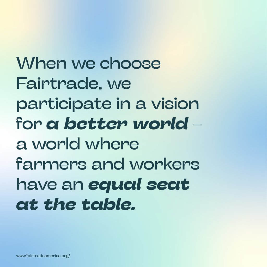 Happy Fair Trade Month! Did you know we’ve been sourcing @fairtradecertified ingredients for almost 10 years?! By emphasizing Fair Trade Certification, we make sure that more growers and collectors get living wages and more money back into their communities.