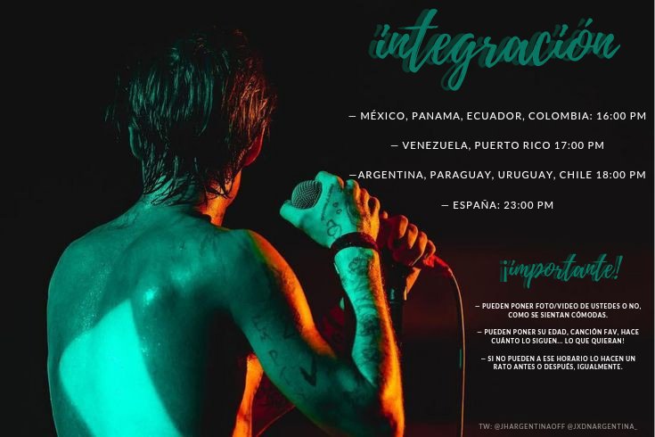 JHARGENTINAOFF's tweet photo. 🫂 | BUENAS! Mañana decidimos hacer una integración para el fandom, para conocernos un poco más y para que, las que no conocen a muchas, se unan más :) Acá abajo les dejo los horarios y lo que pueden poner 💙 https://t.co/JiGJxKrudM